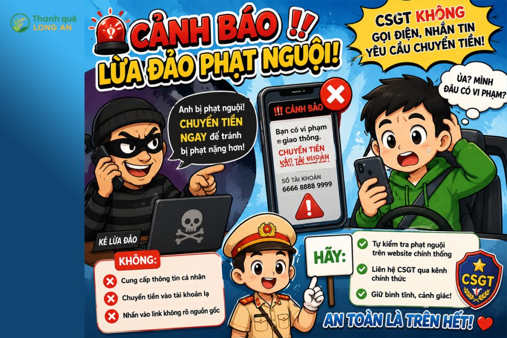 Cảnh báo lừa đảo phạt nguội giao thông
