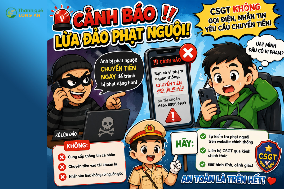 Cảnh báo lừa đảo phạt nguội giao thông