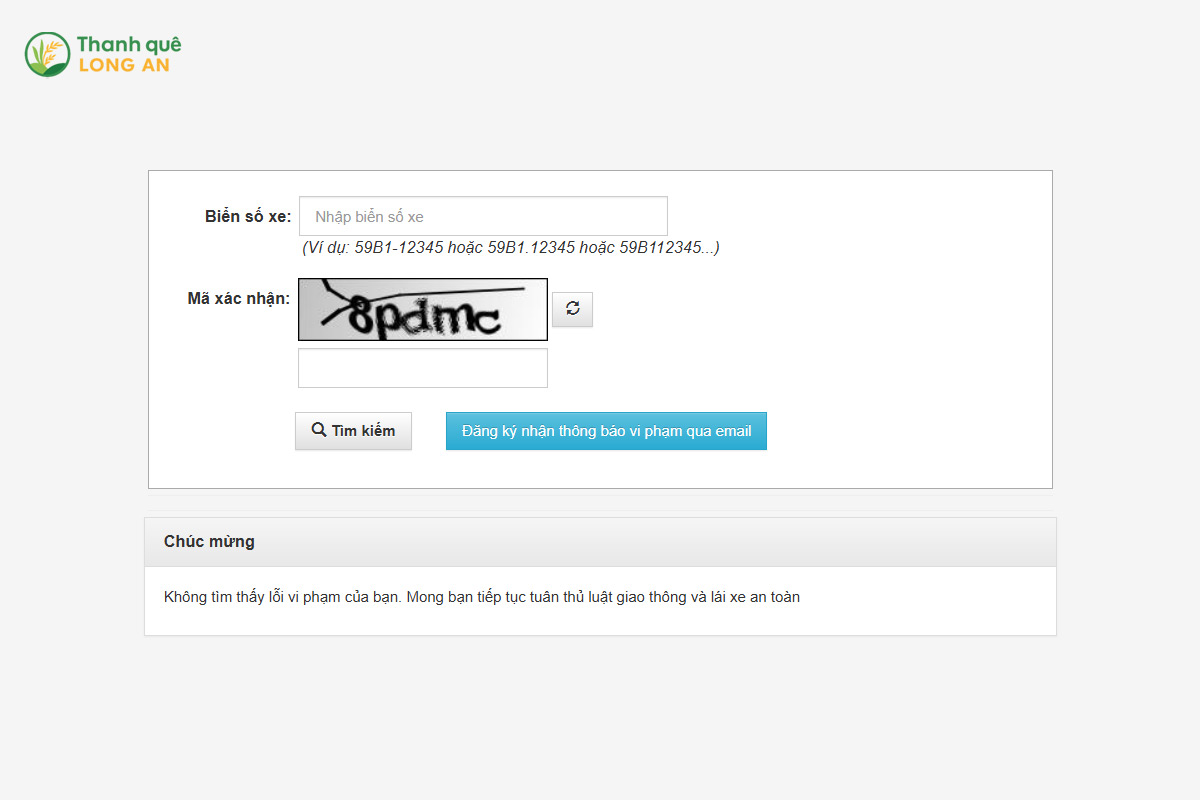Website kiểm tra phạt nguội CSGT TP.HCM
